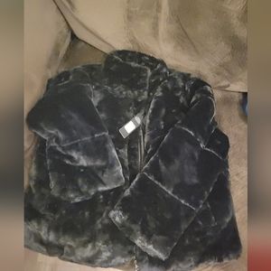Faux fur coat